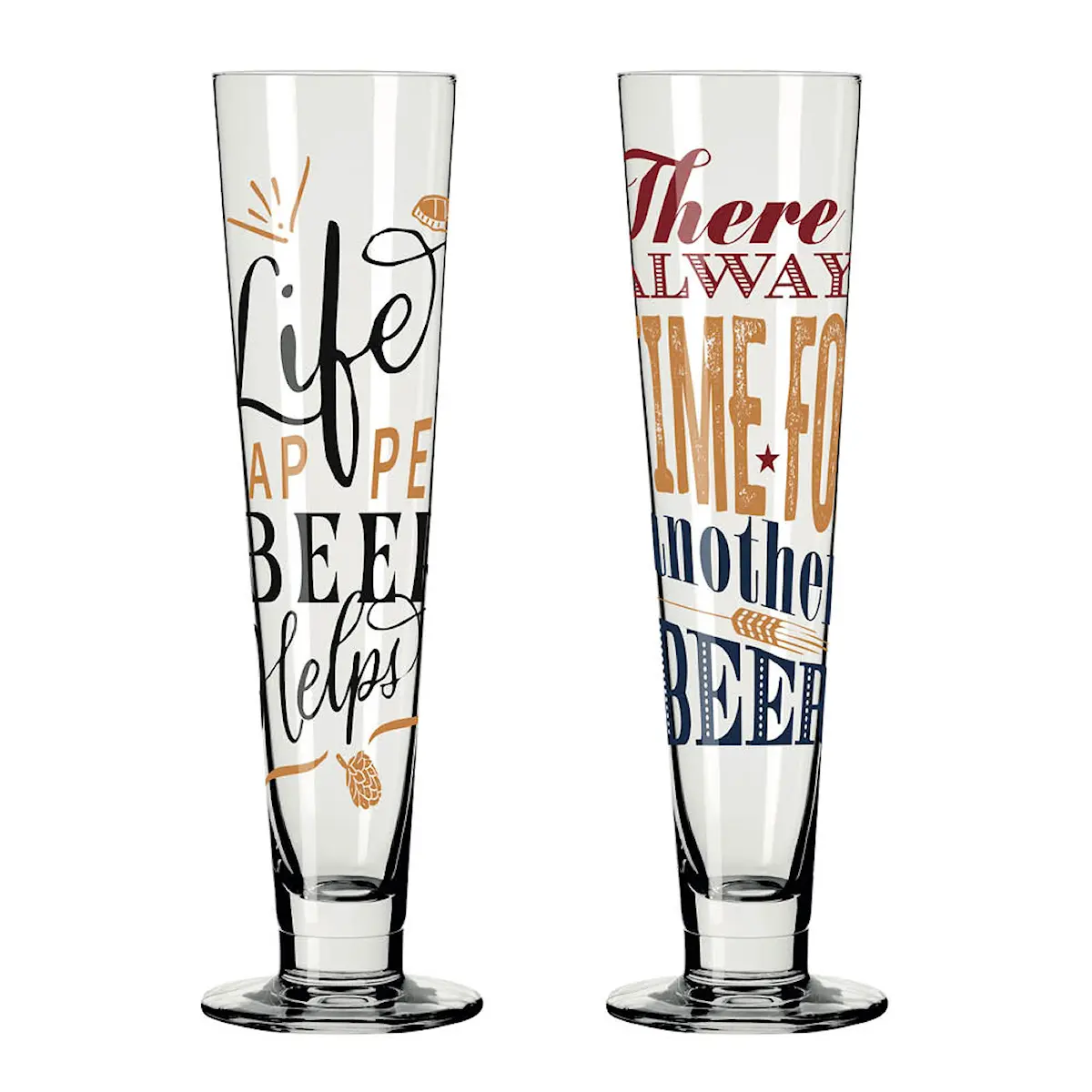 Ritzenhoff Heldenfest ölglas 38,5 cl 2-pack multi