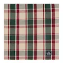 Servett linne/bomull 50x50 cm rutigt grön/röd/beige