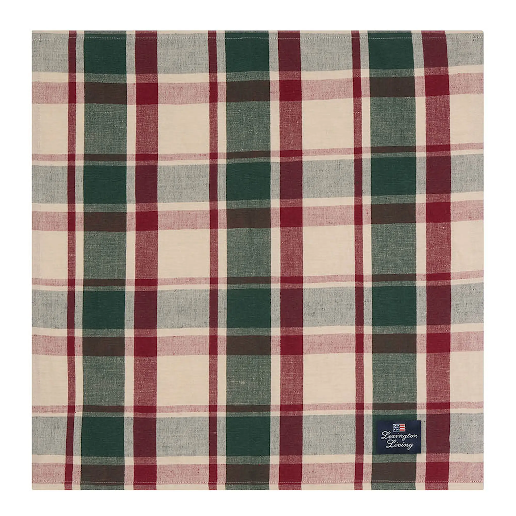 Lexington Lexington Lautasliina 50x50 cm Vihreä/Punainen/Beige