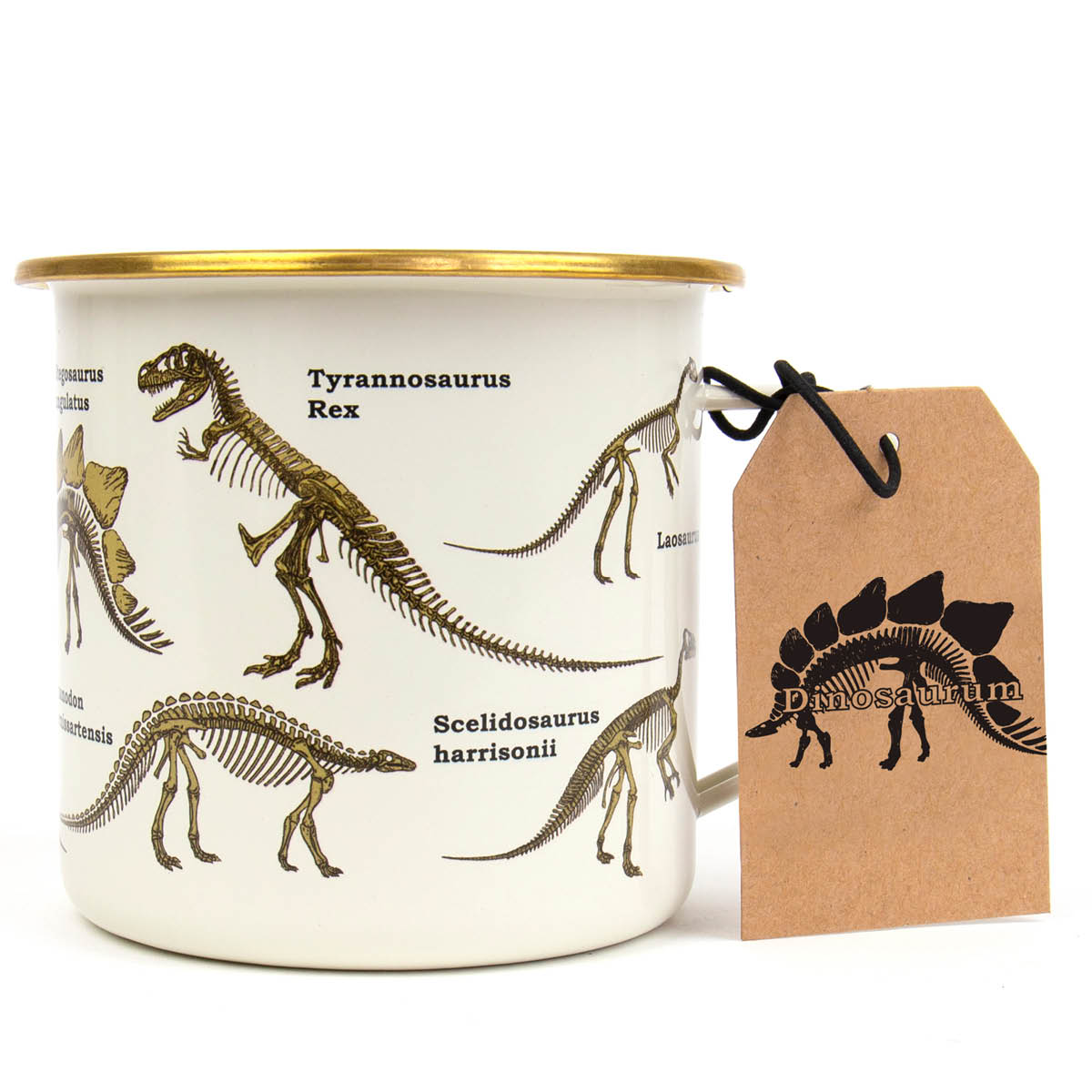 Gift Republic Emaljmugg 50 cl dinosaurier