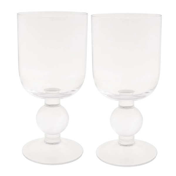 Bubble vinglas 2-pack klar