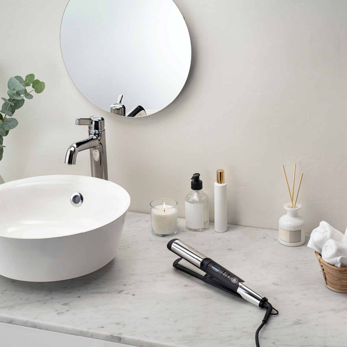 OBH Nordica Curl & Shine plattång NF4645N0 svart