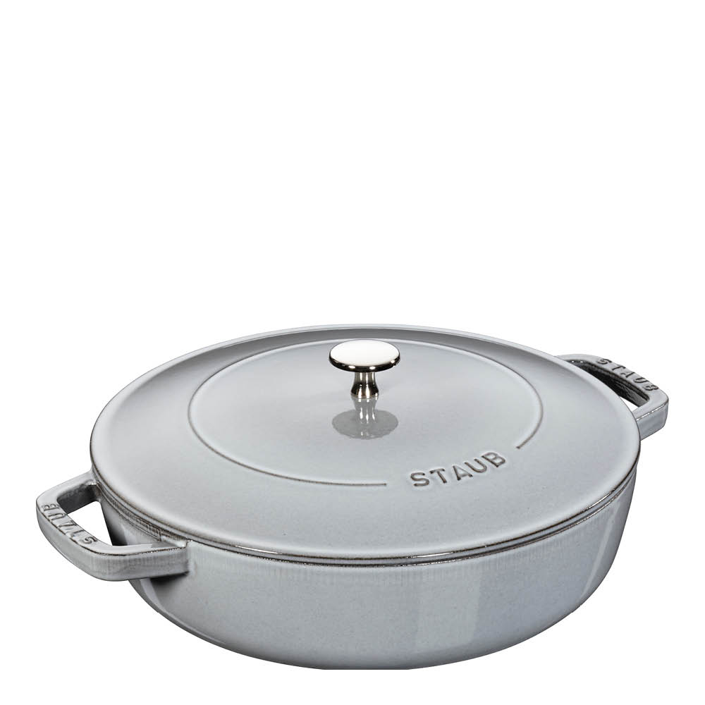 Staub Chistera Haudutuspannu 28 cm 3,7L Harmaa
