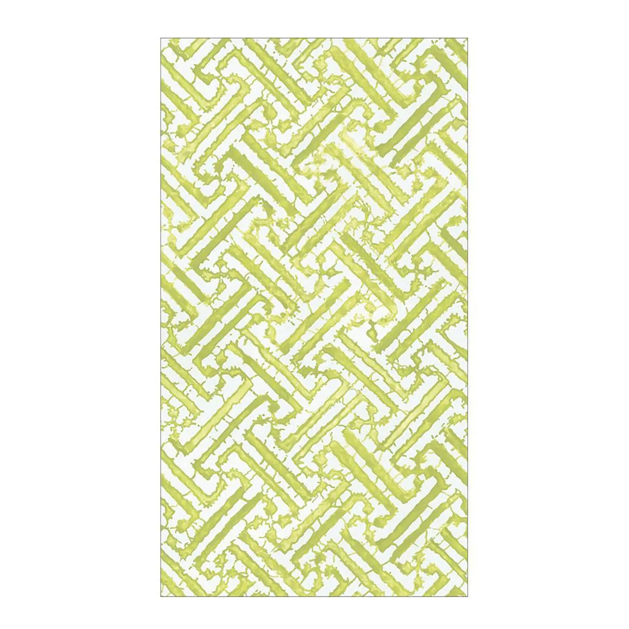 Caspari Fretwork servett 32,5x40 cm 15-pack grön/vit