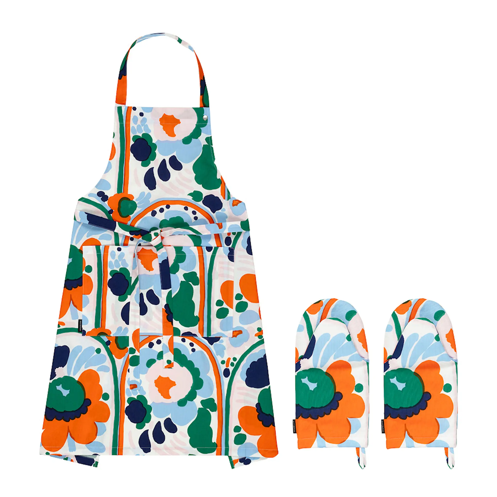 Marimekko Pieni Karuselli Lahjasetti: Esiliina + Patakinnas
