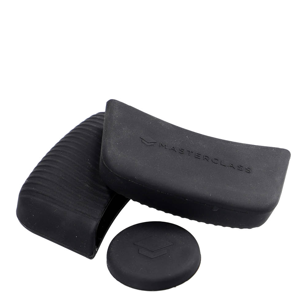 MasterClass - Silikonisuoja pannukahvaan 3 osaa Musta