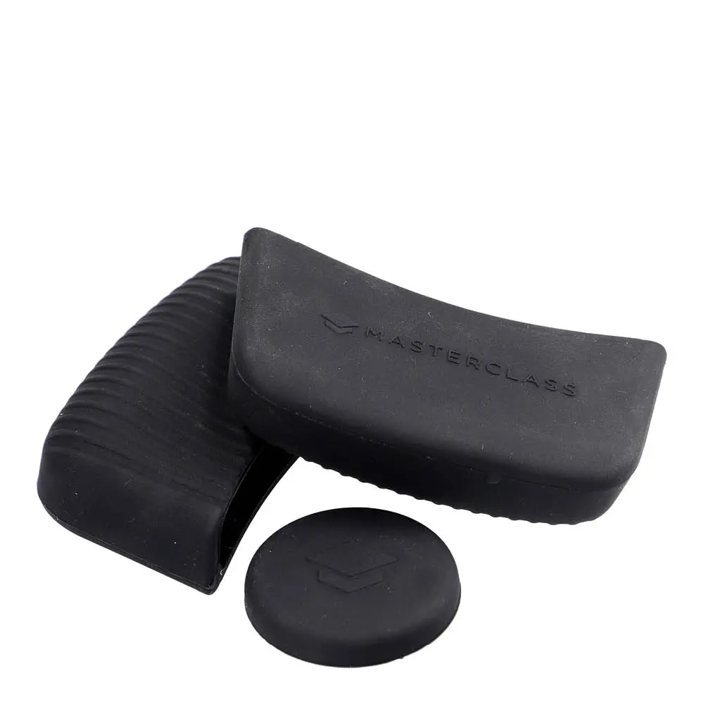 Silikonisuoja pannukahvaan 3 osaa Musta