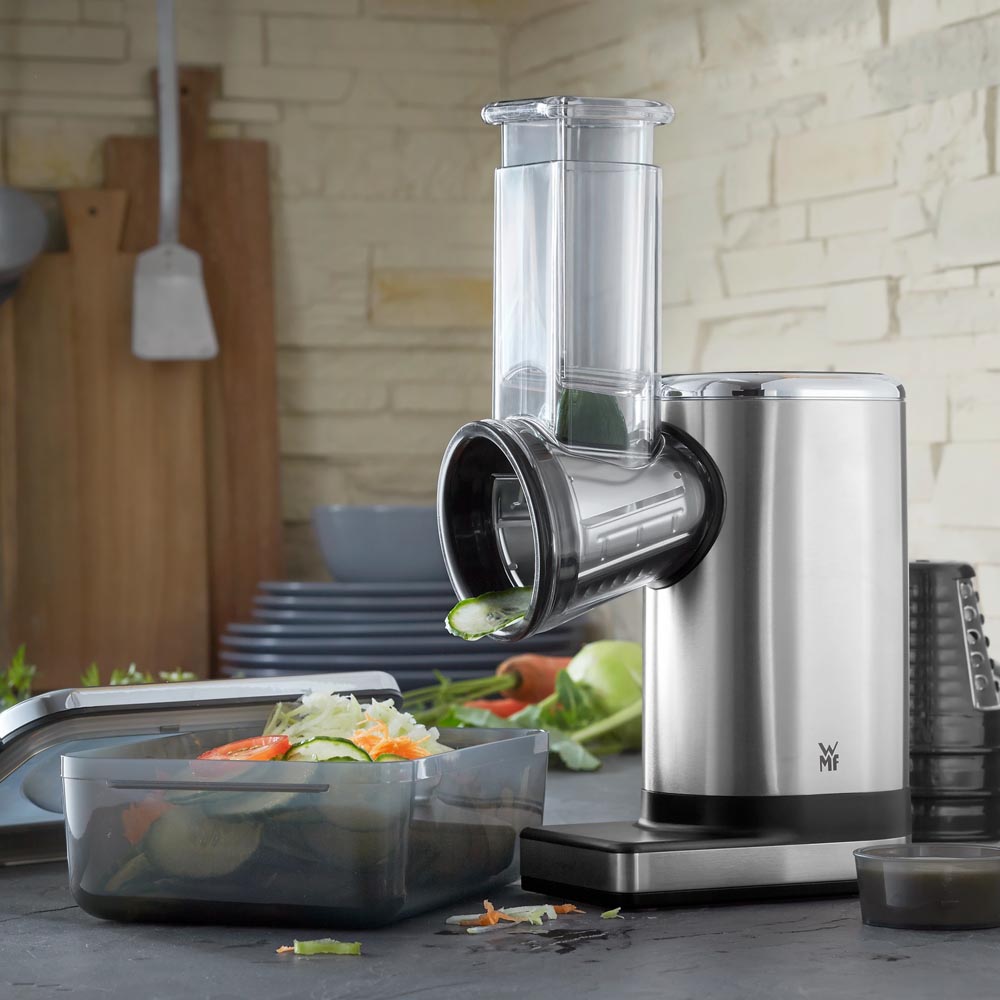 WMF Kitchenminis grønnsaksskjærer med 5 rivjern og Matboks