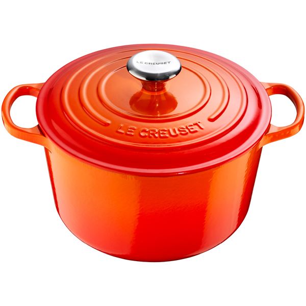 Le Creuset - Signature Valurautapata pyöreä 26 cm 6,3 L Volcanic