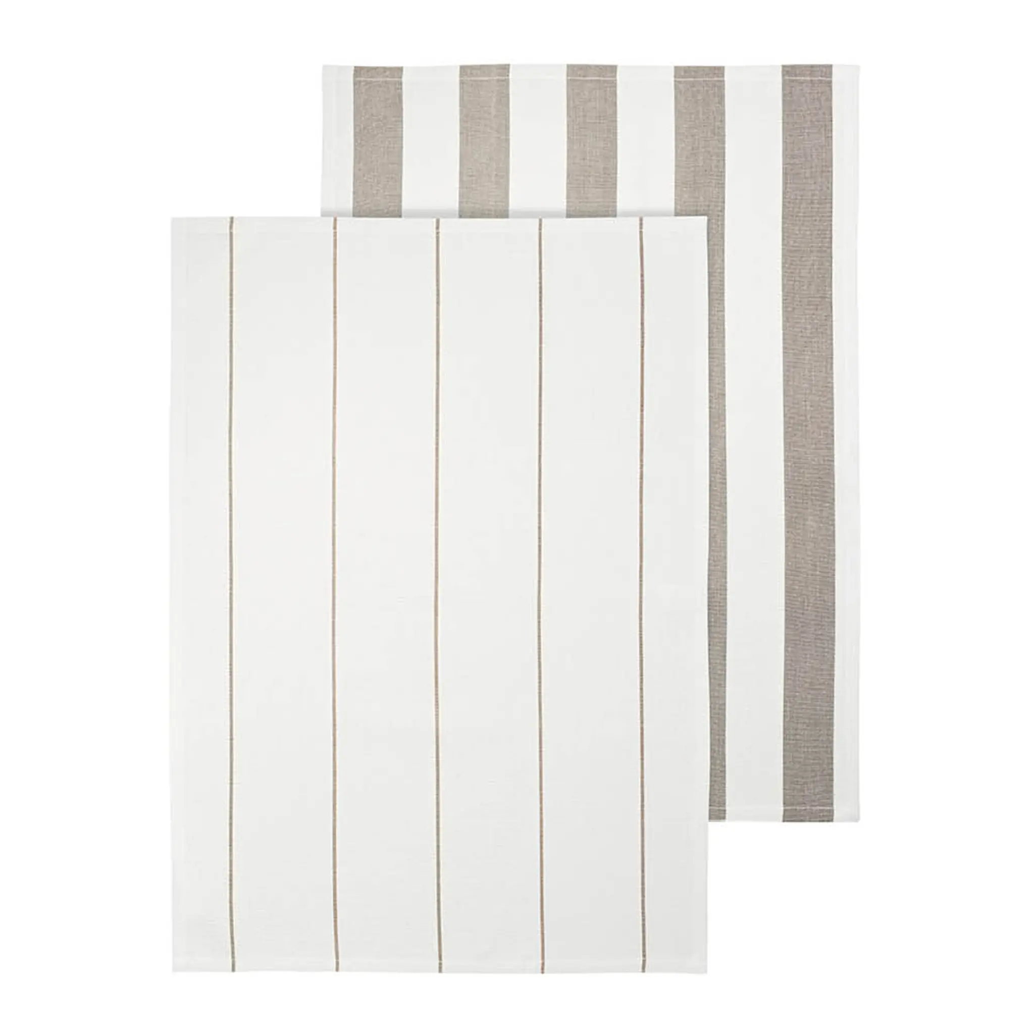 Blomus Taulo kökshandduk 70x50 cm 2-pack vit/beige randig