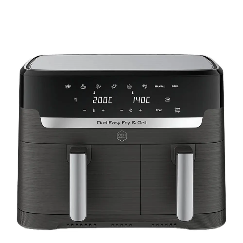 Dual Easy Fry & Grill Airfryer 5,2/3,1 L Coal grey