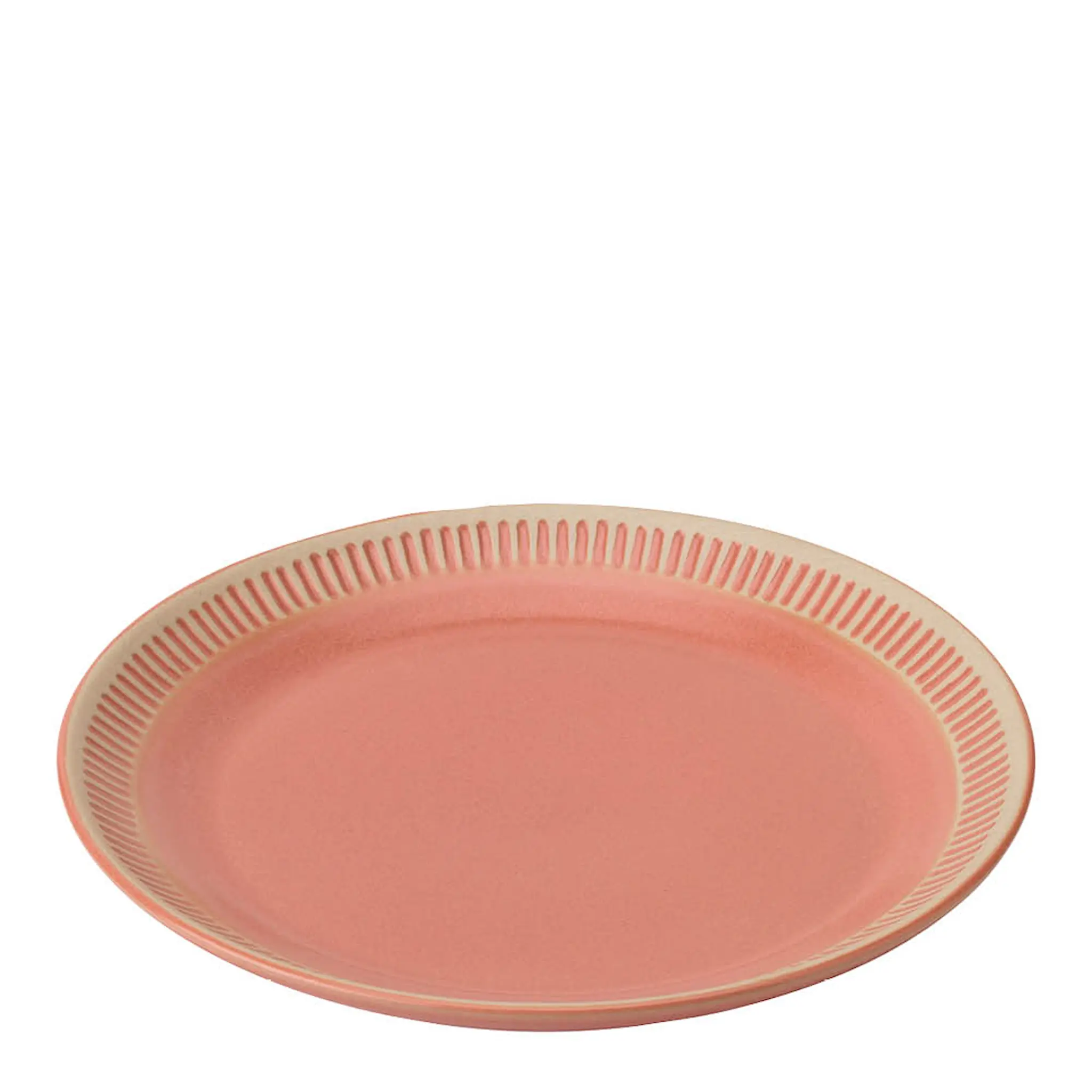 Knabstrup Keramik Colorit Tallrik 22 cm Coral
