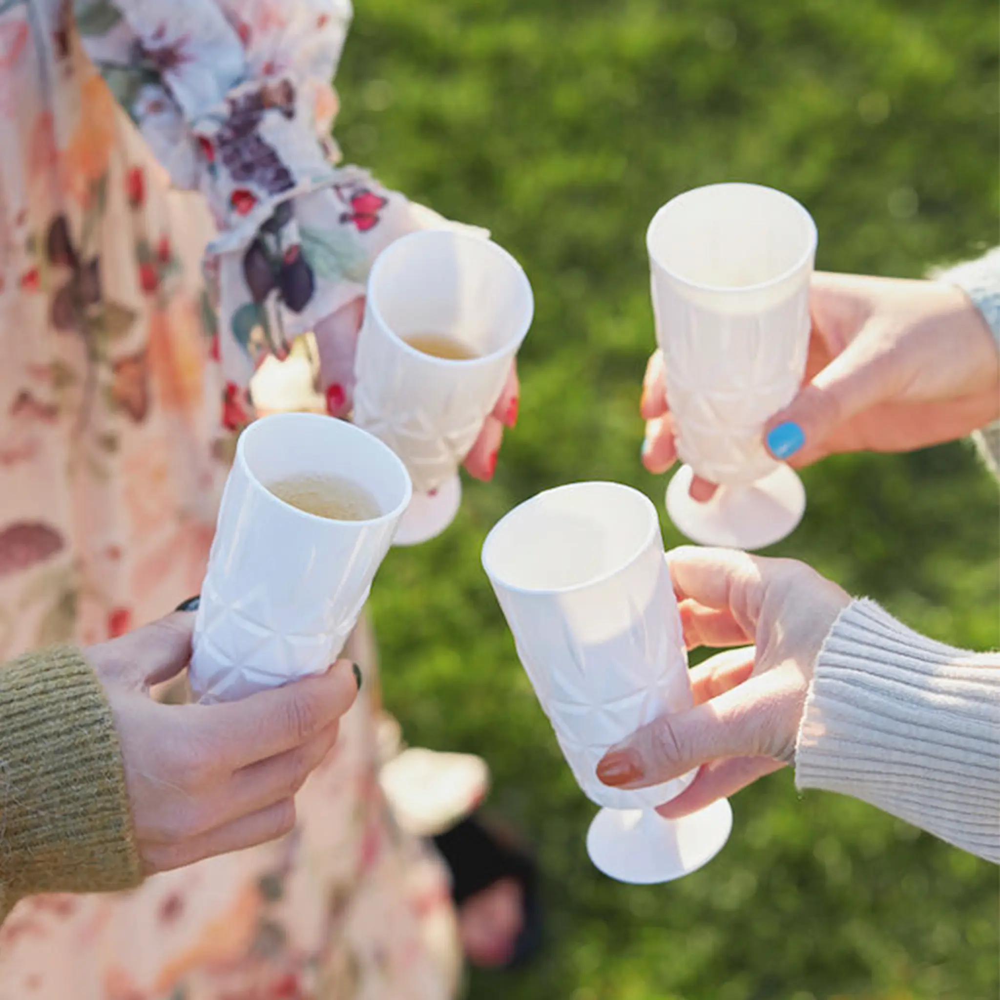 Sagaform Picknick Glas på fot 20 cl 4-pack