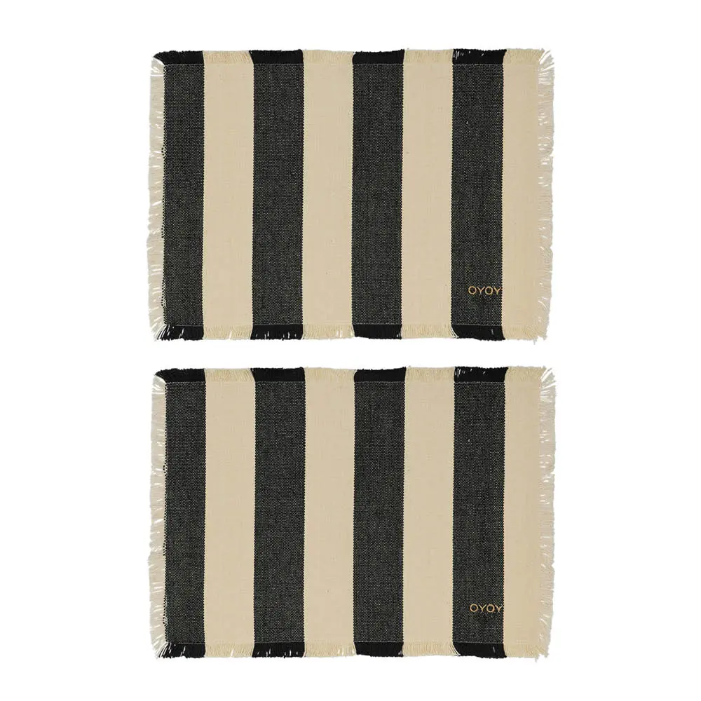 Toppu Pöytätabletti 48x36 cm 2 kpl Black/Off-white