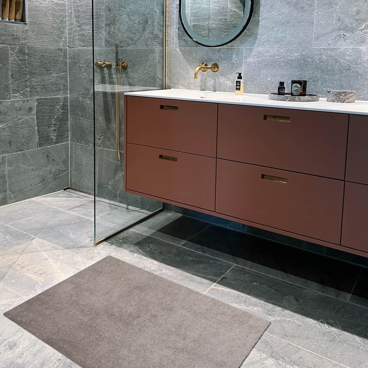 Tica Copenhagen Unicolor golvmatta 90x60 cm sand/beige