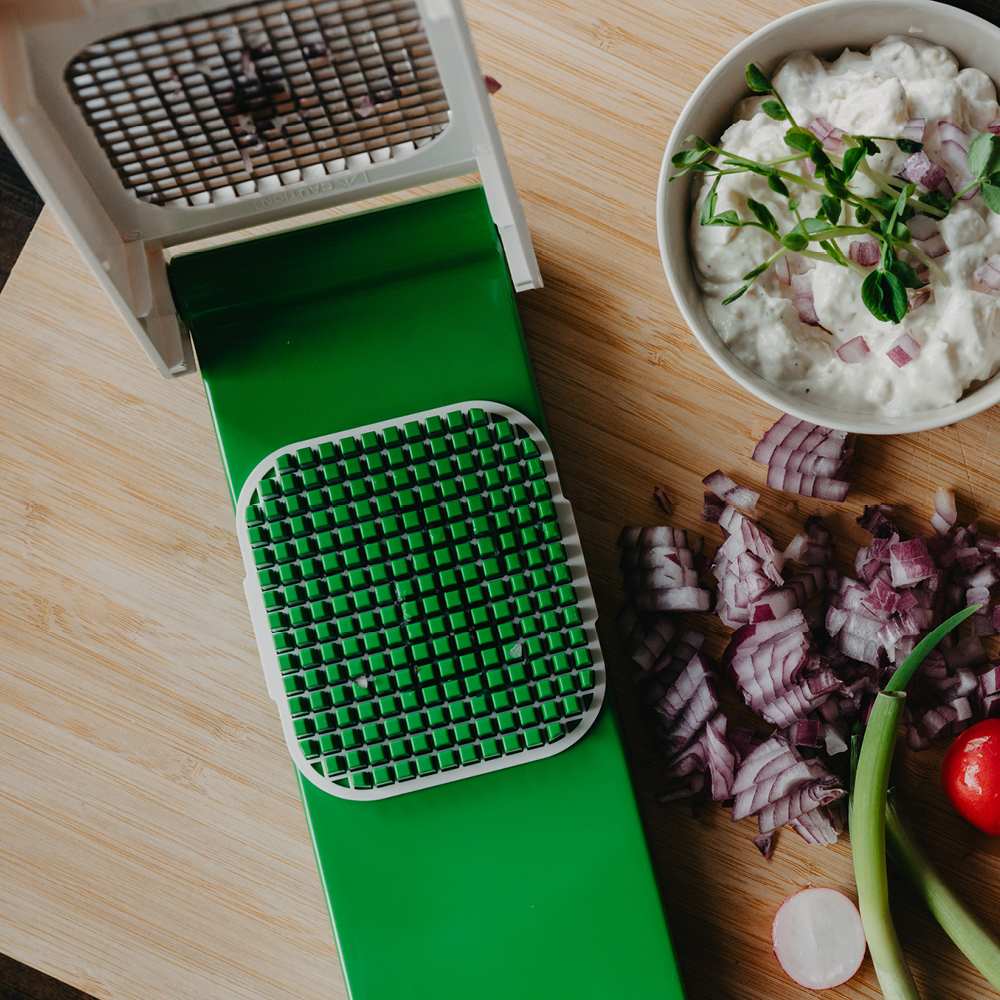 Alligator Chopper lökskärare Grön/Vit