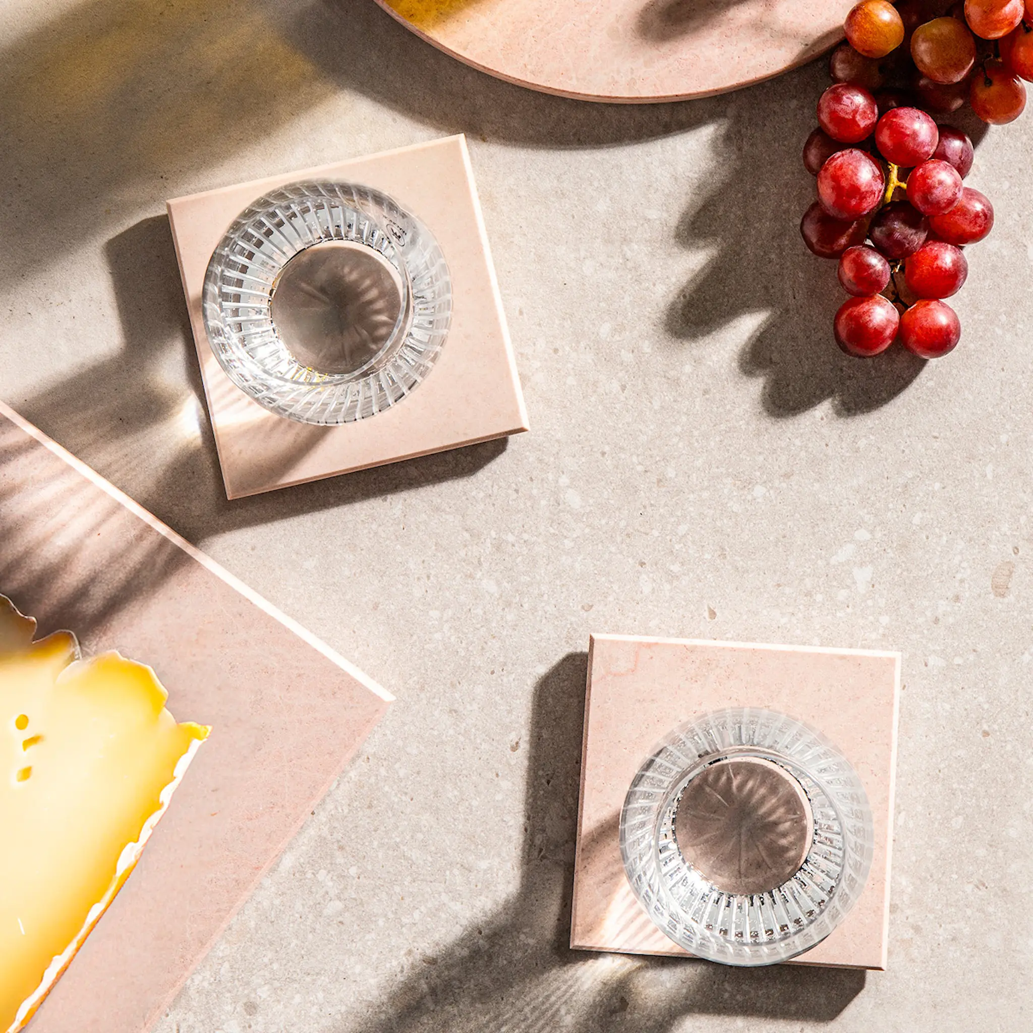 Stiernholm Marmor Tarjotin 30x21 cm Vaaleanpunainen