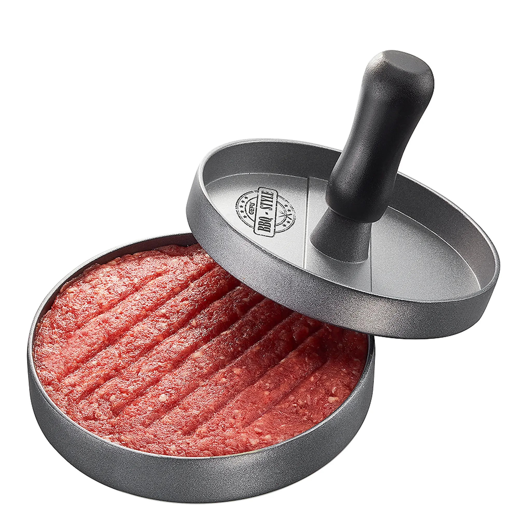 Gefu BBQ Hamburgerpress 11,8 cm grå