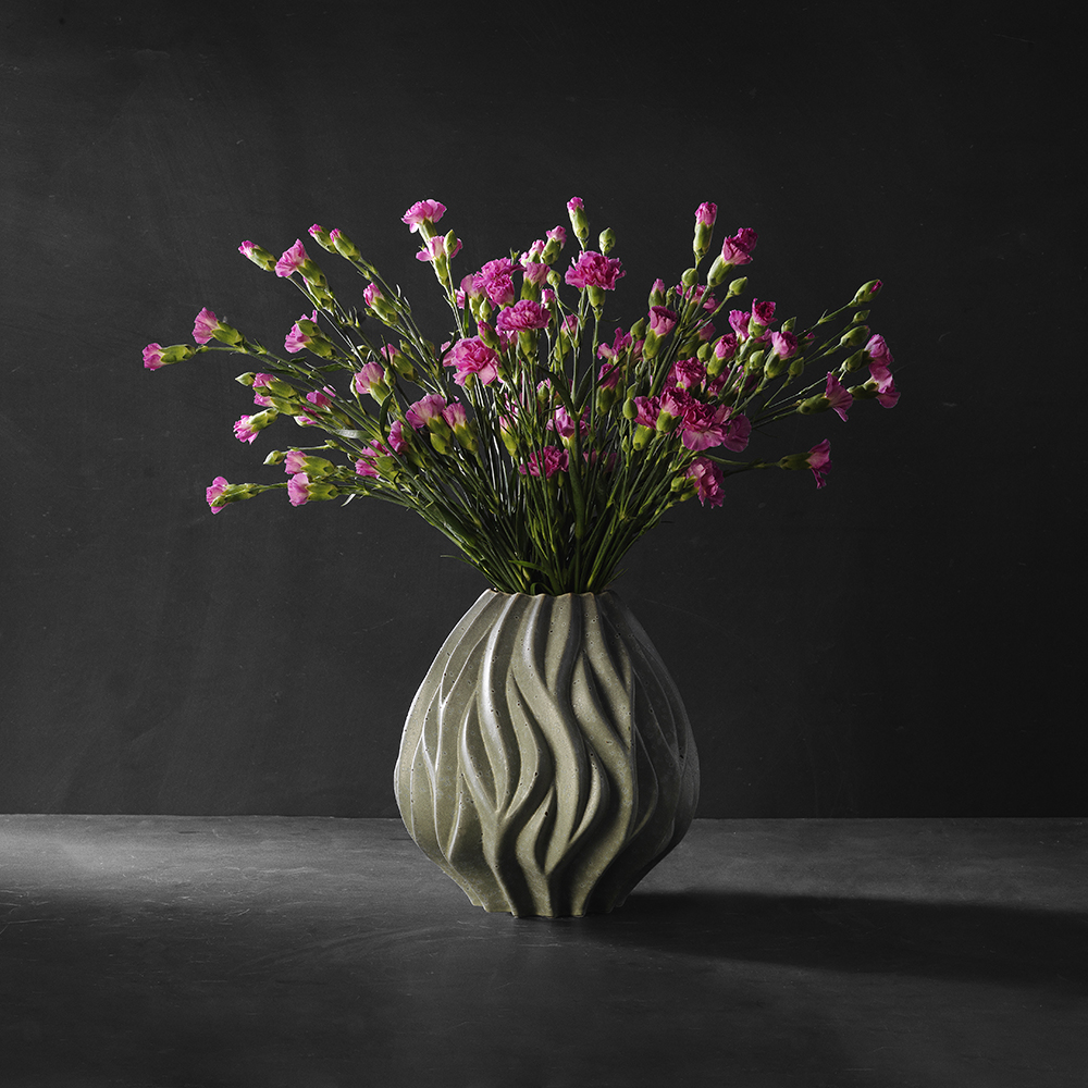 Morsö Flame Maljakko 23 cm Harmaa