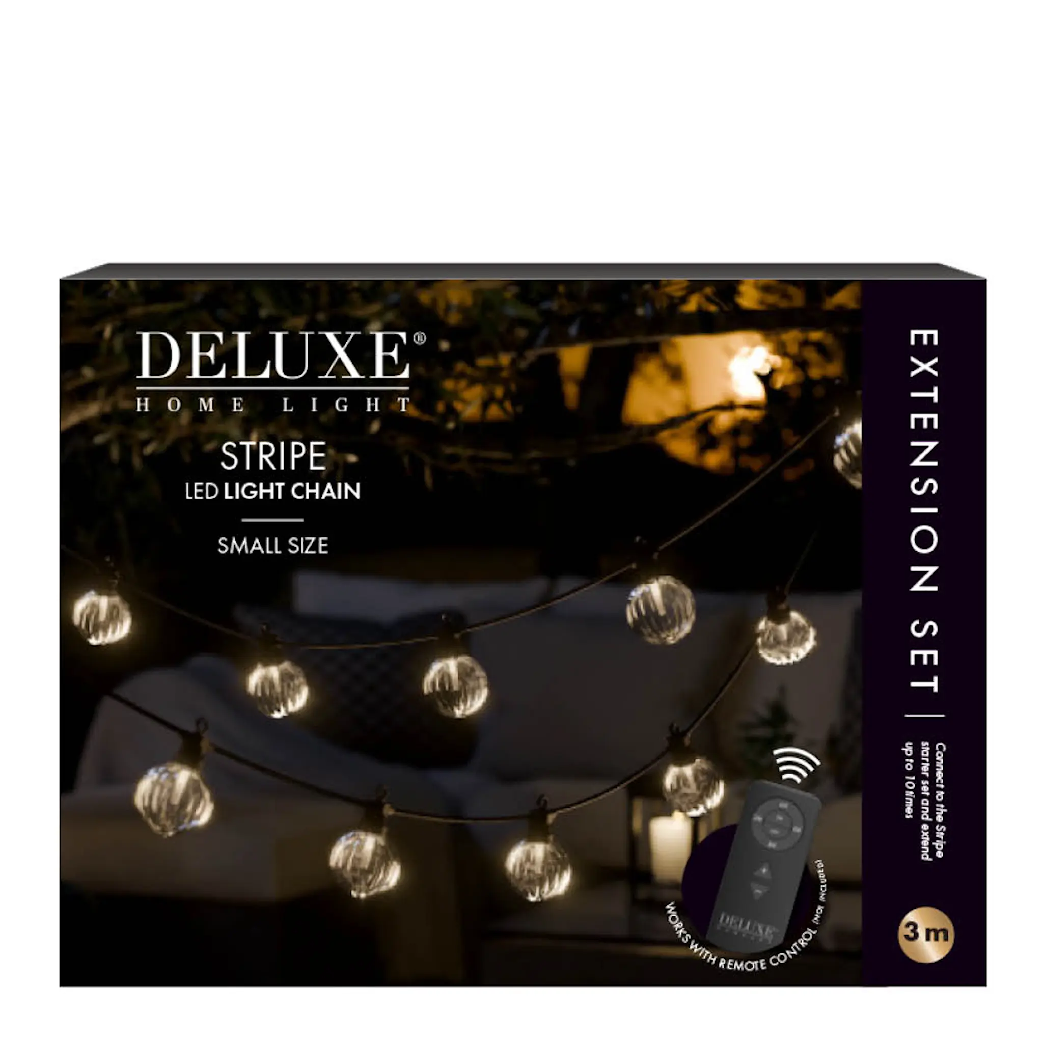 DeluxeHomeart LED Valosarja lisäsarja 3 m Stripe