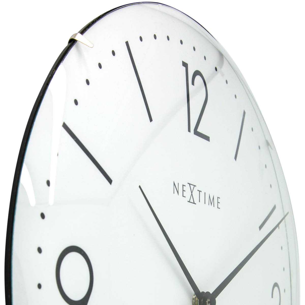 NeXtime Basic Dome veggklokke 35 cm hvit