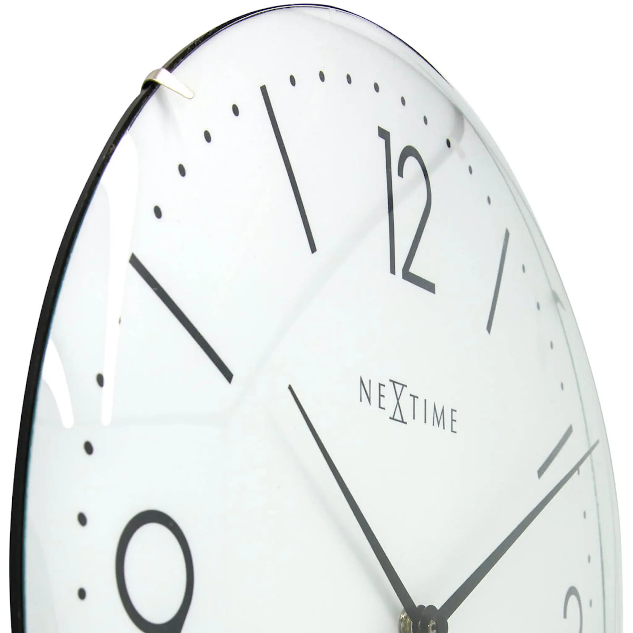 NeXtime Basic Dome väggklocka 35 cm vit