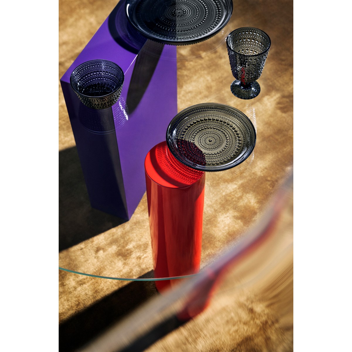 iittala Kastehelmi Lautanen 17 cm Tummanharmaa