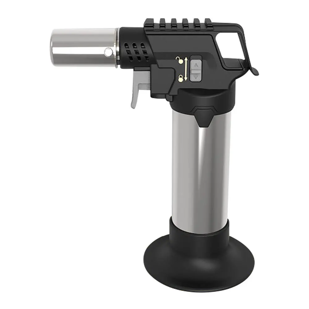 Basis flamberer børstet stål/svart