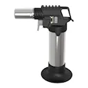 Basis gasbrännare borstat stål/svart