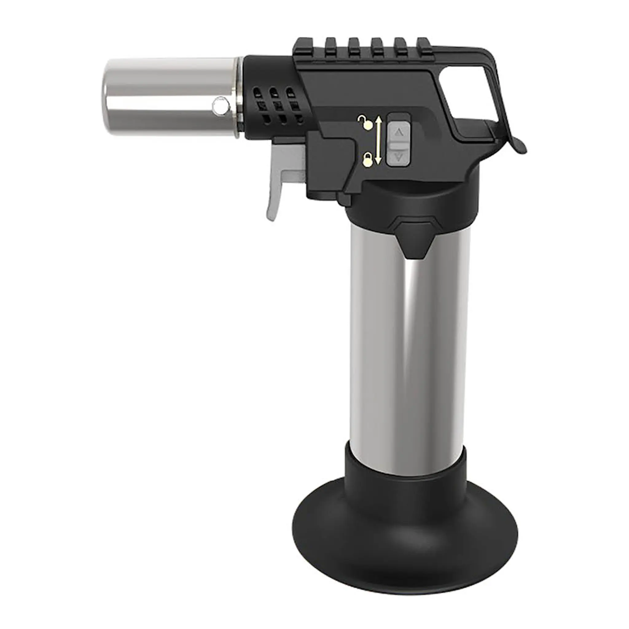 Modern House Basis flamberer børstet stål/svart