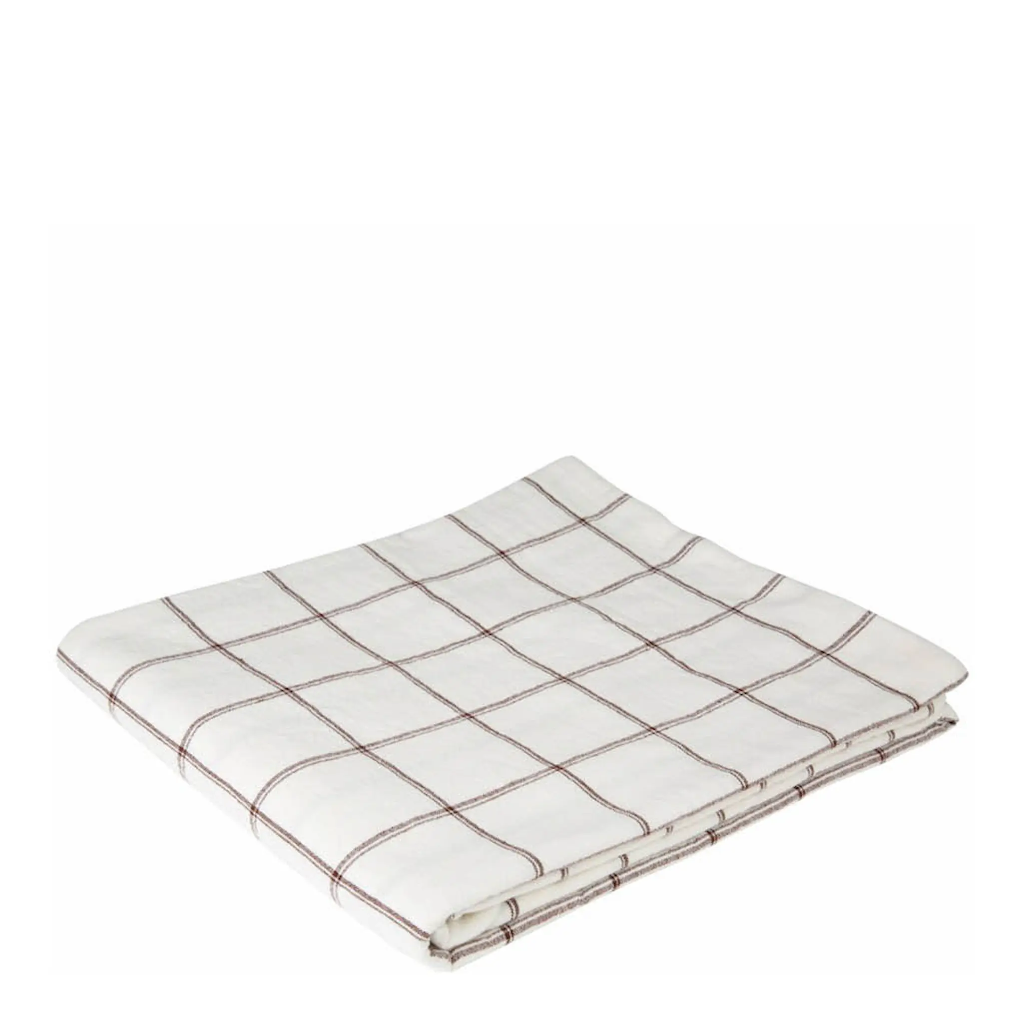 Holmen Tina duk 140x220 cm vit/brun