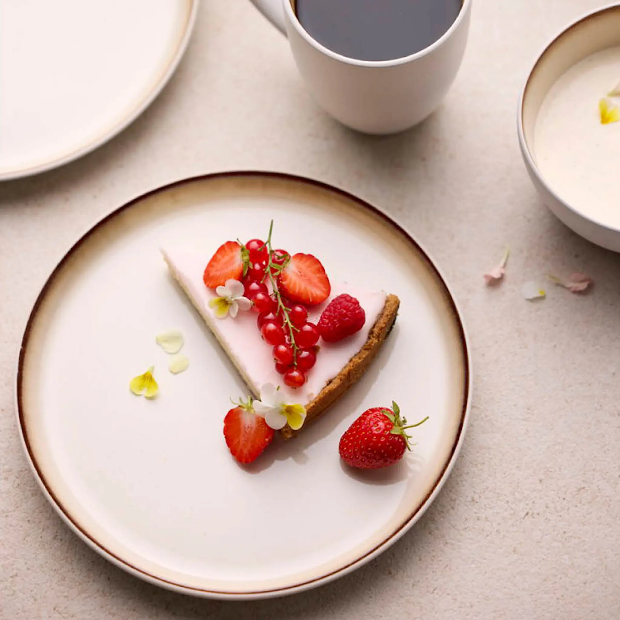 Bitz Gastro tallrik 21 cm vit/gräddvit