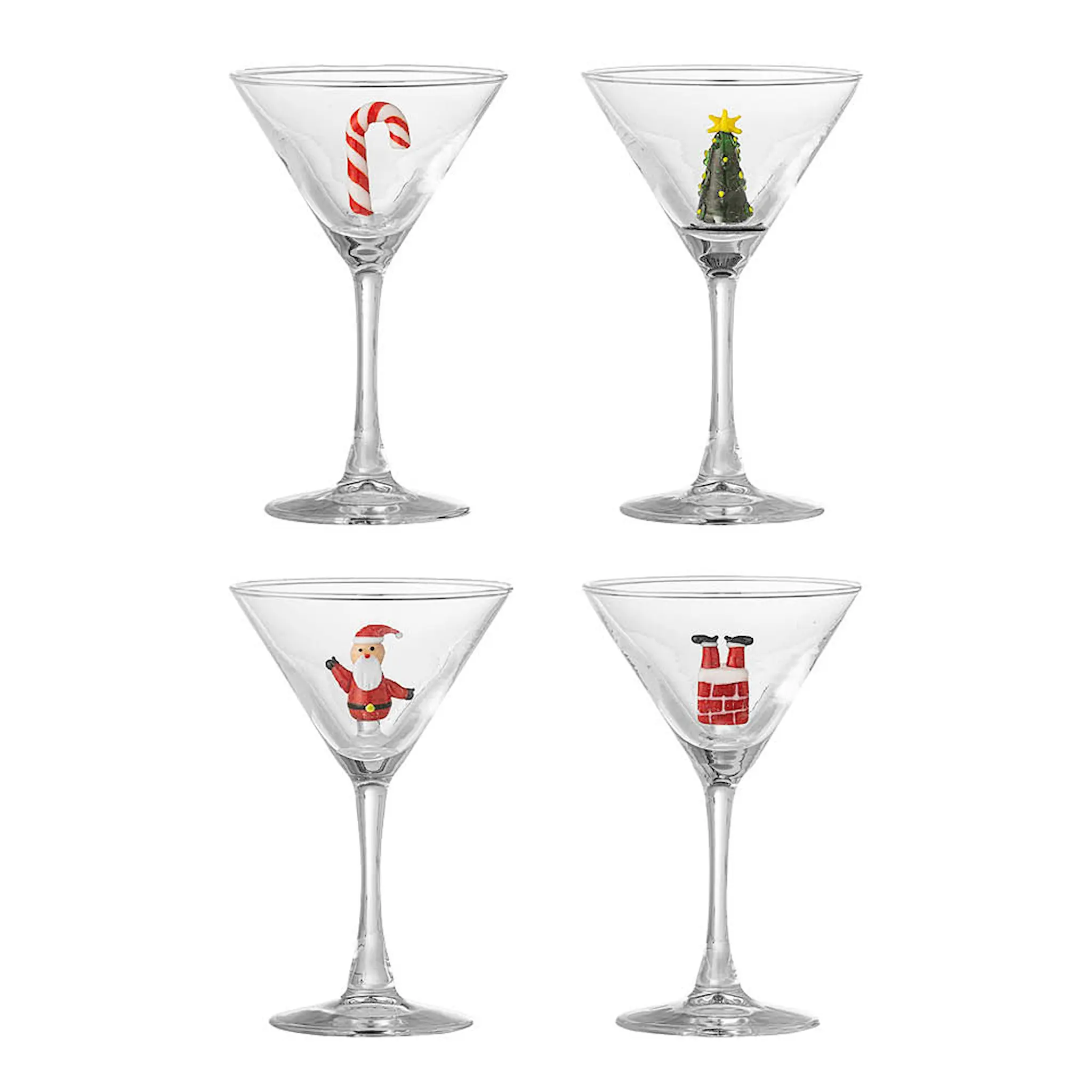 Bloomingville Misa cocktailglas 17 cl 4-pack klar julmotiv