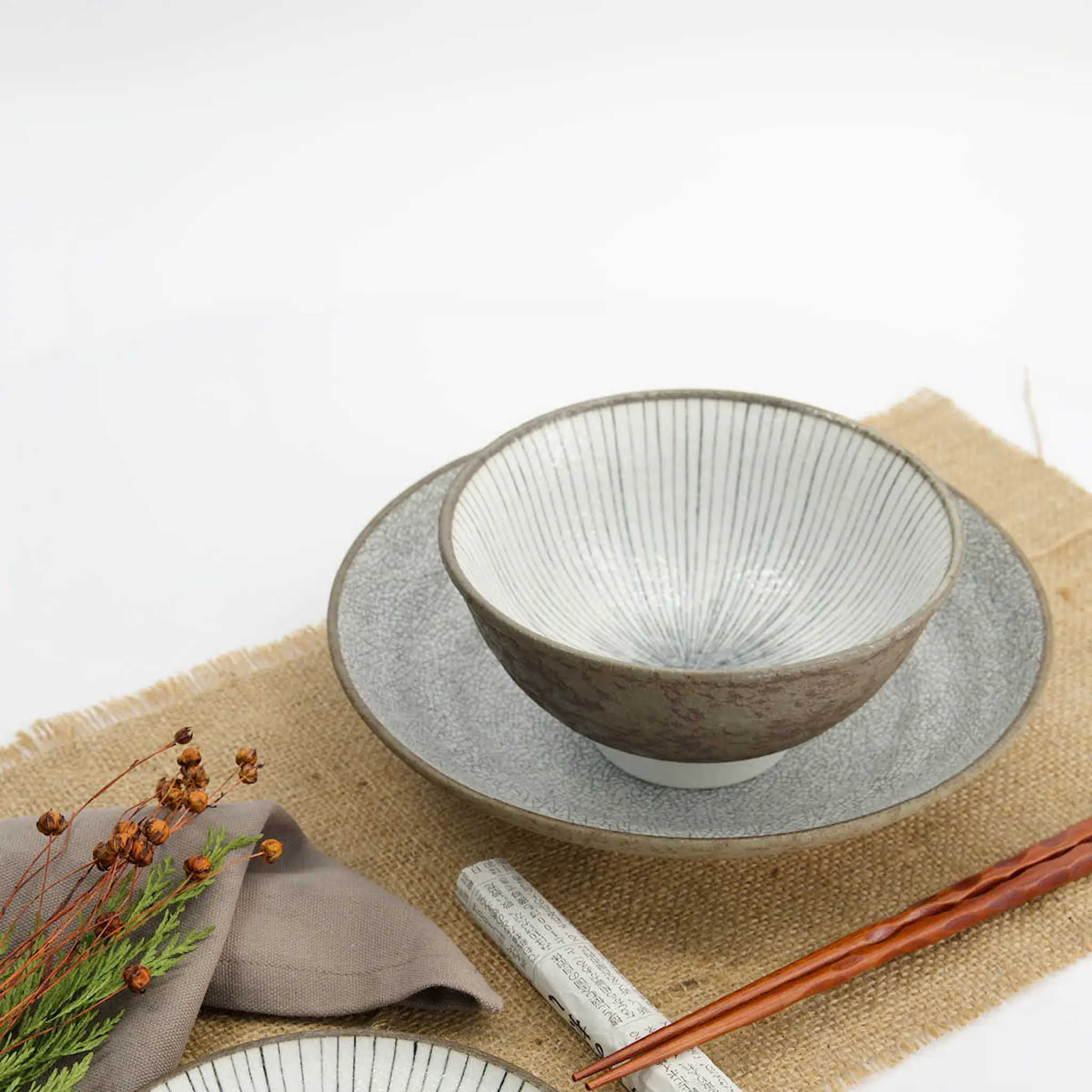 Tokyo Design Studio Satomaki Kairagi djup tallrik 23x5 cm brun