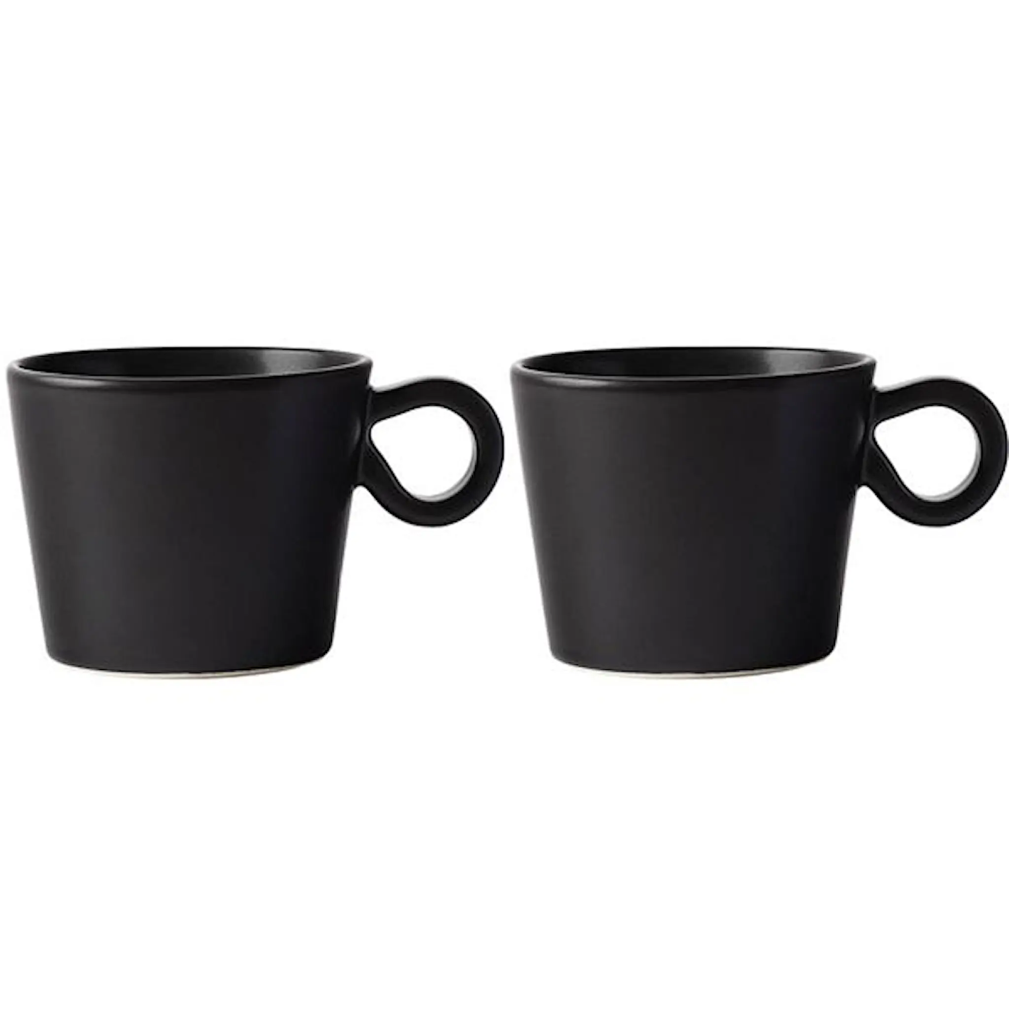 PotteryJo Daria mugg 28 cl 2-pack ink black