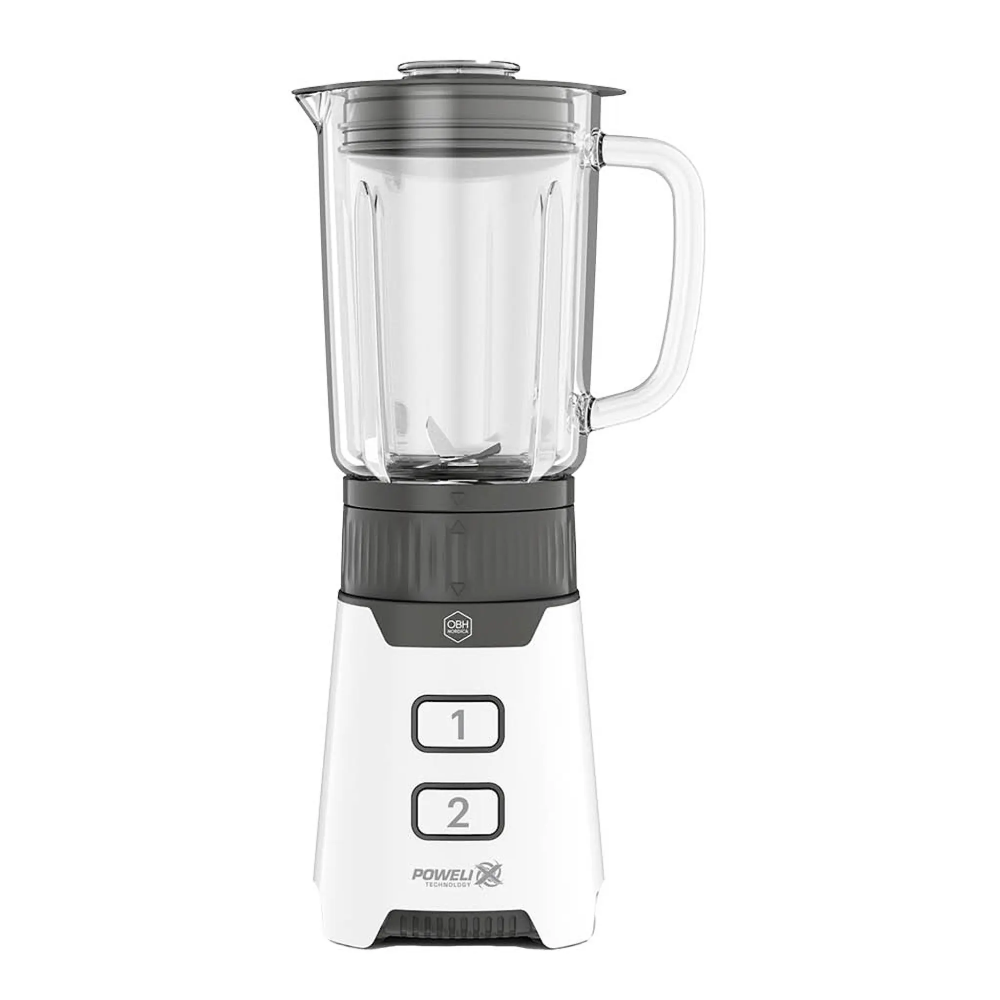 OBH Nordica Minimix blender med glaskanna 400W vit/grå