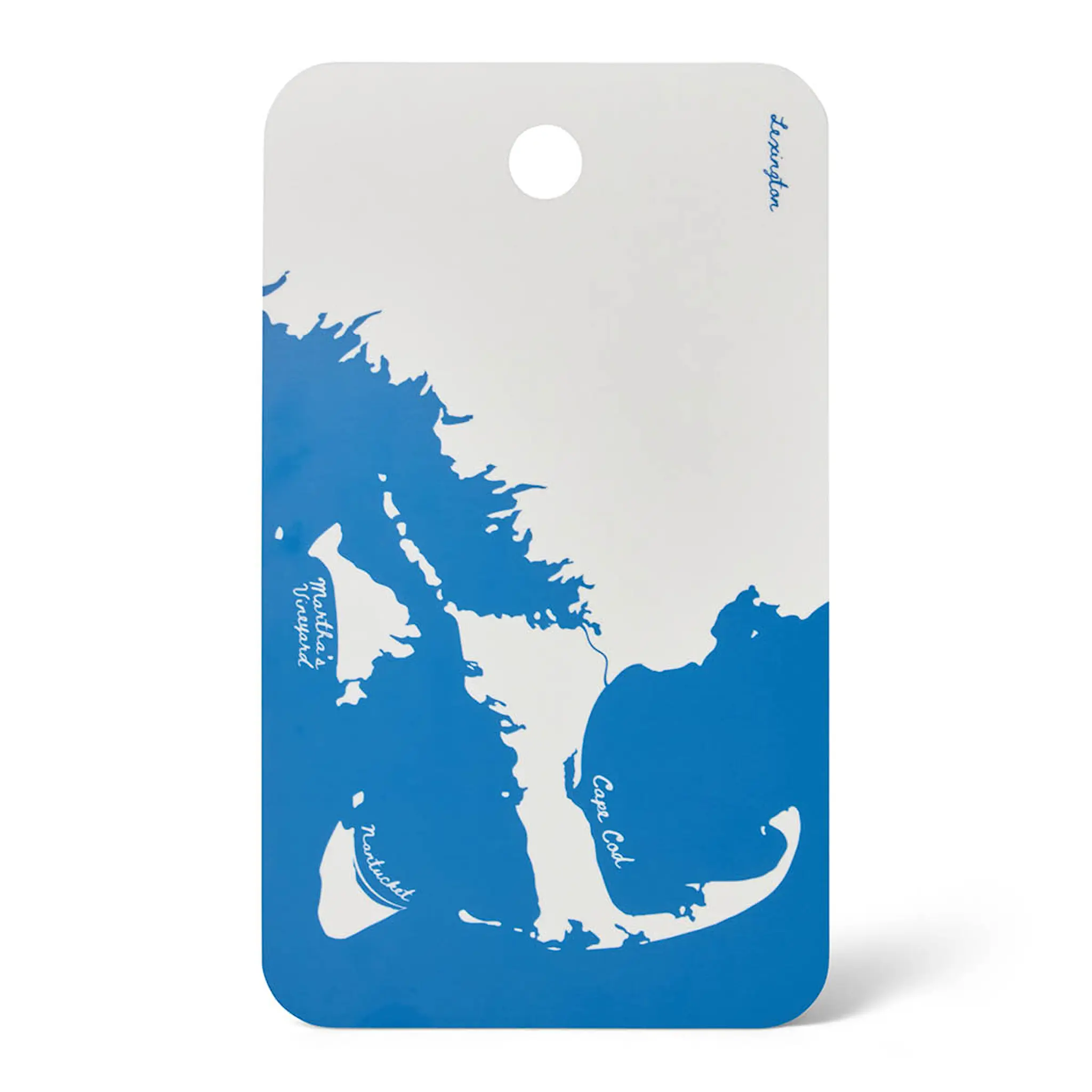 Lexington Skjærebrett 34x20 cm laminert dobbelsidig blå/hvit