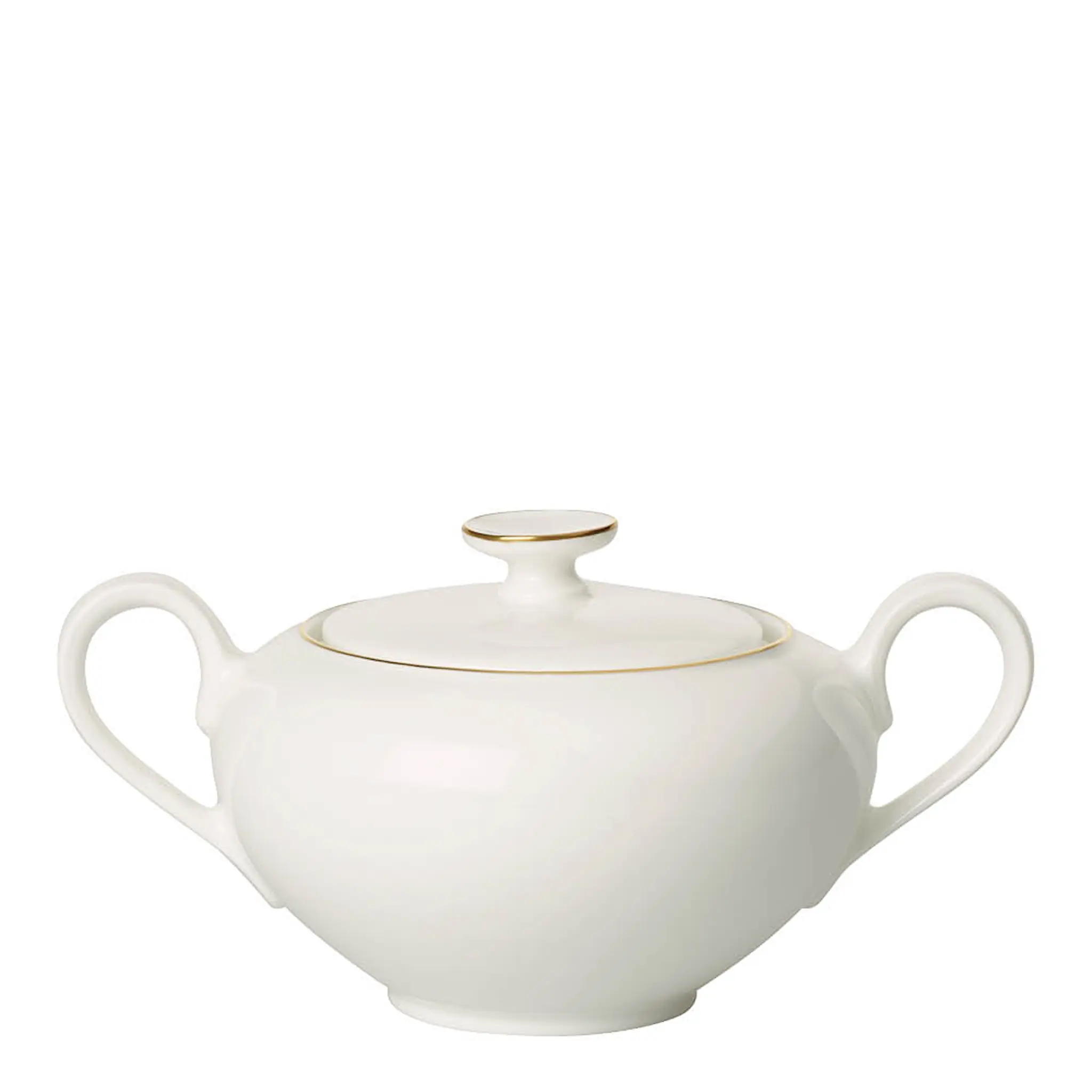 Villeroy & Boch Anmut Gold sockerskål 35 cl vit/guld
