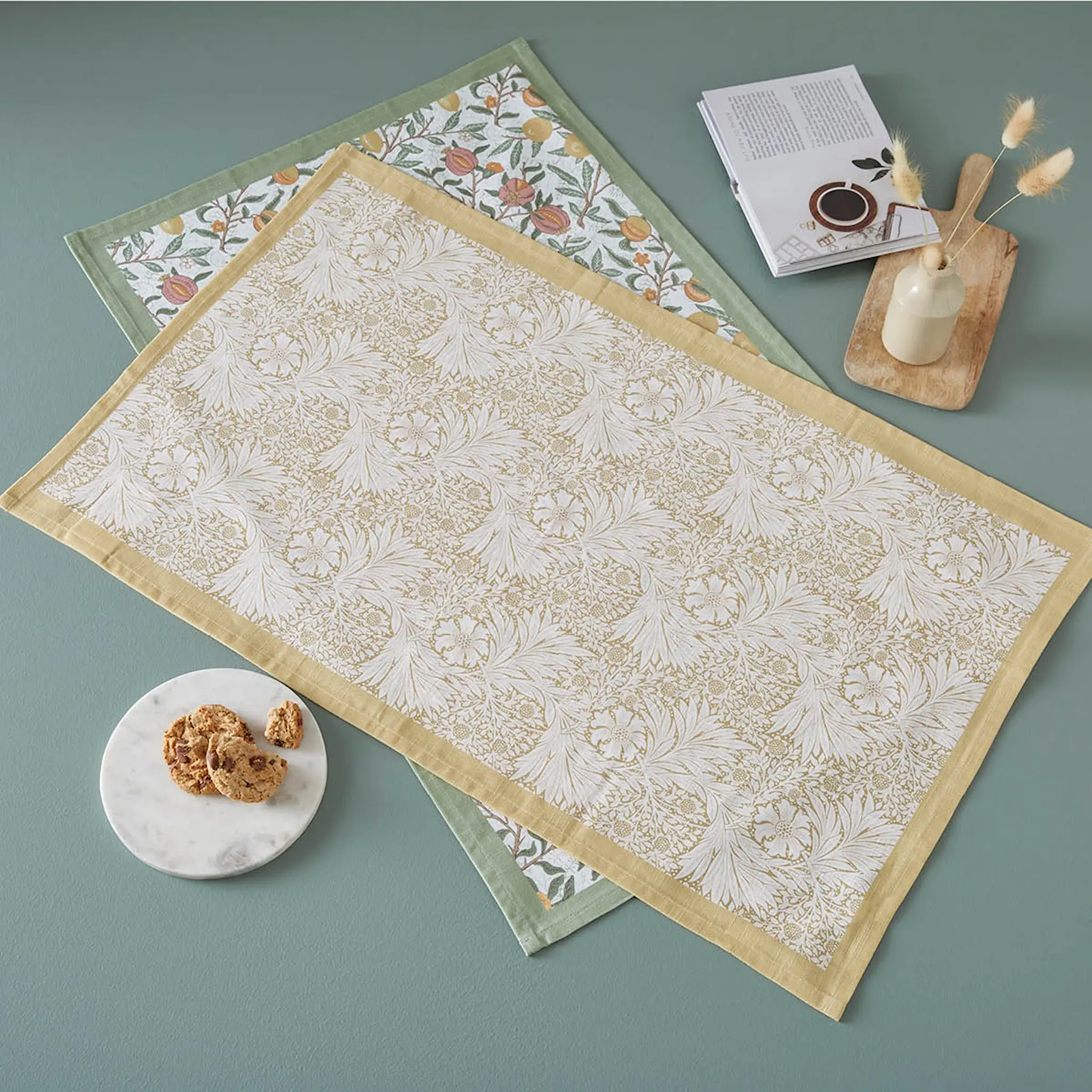 Spode Morris & Co kökshandduk Fruits & Marigold 2-pack 45x74 cm