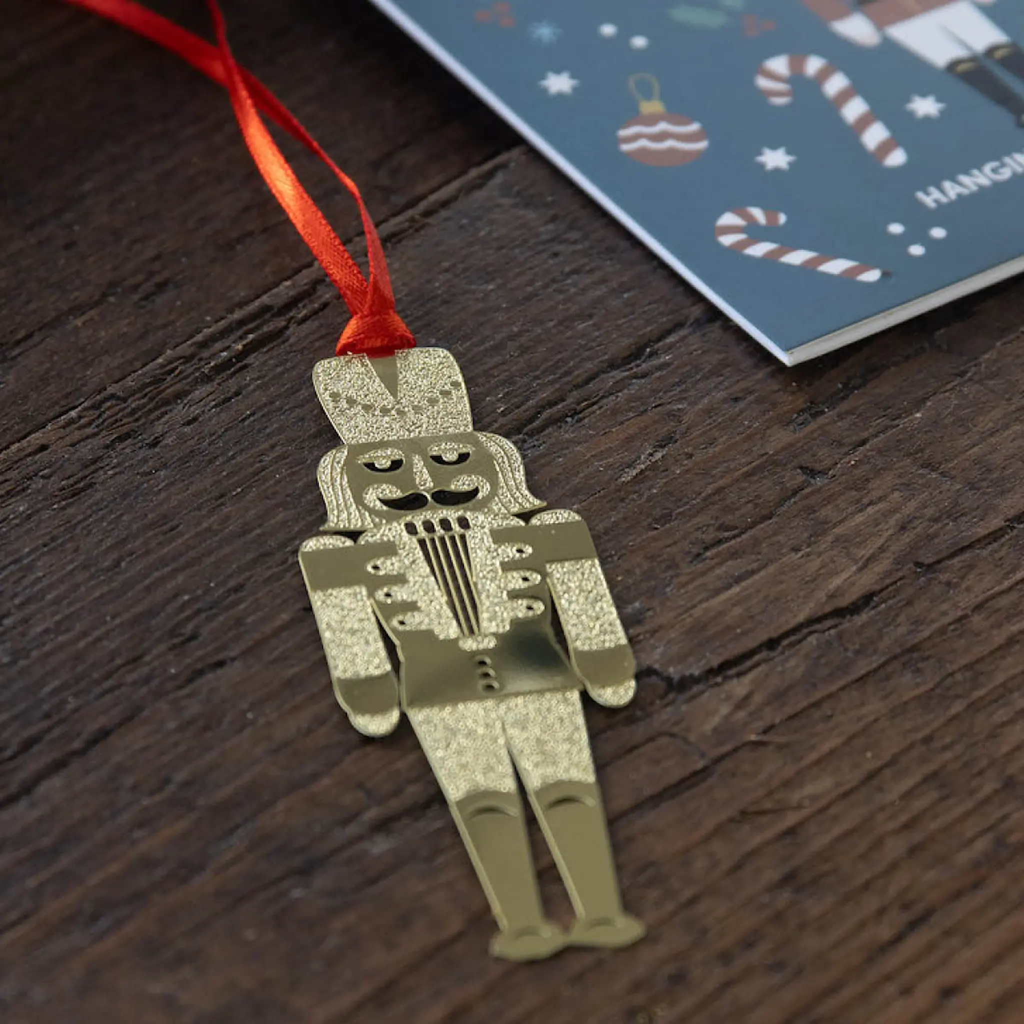 Pluto Noël hängande dekoration 9 cm guld