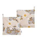 Mumin grytlapp set 22x22 cm Vänner för alltid