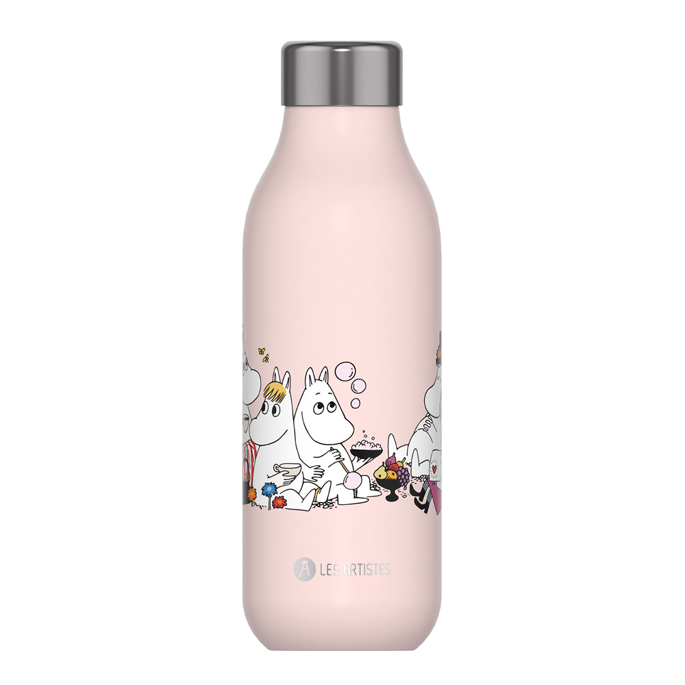 Les Artistes - Bottle Up Muumi Termosmuki 0,5L Vaaleanpunainen