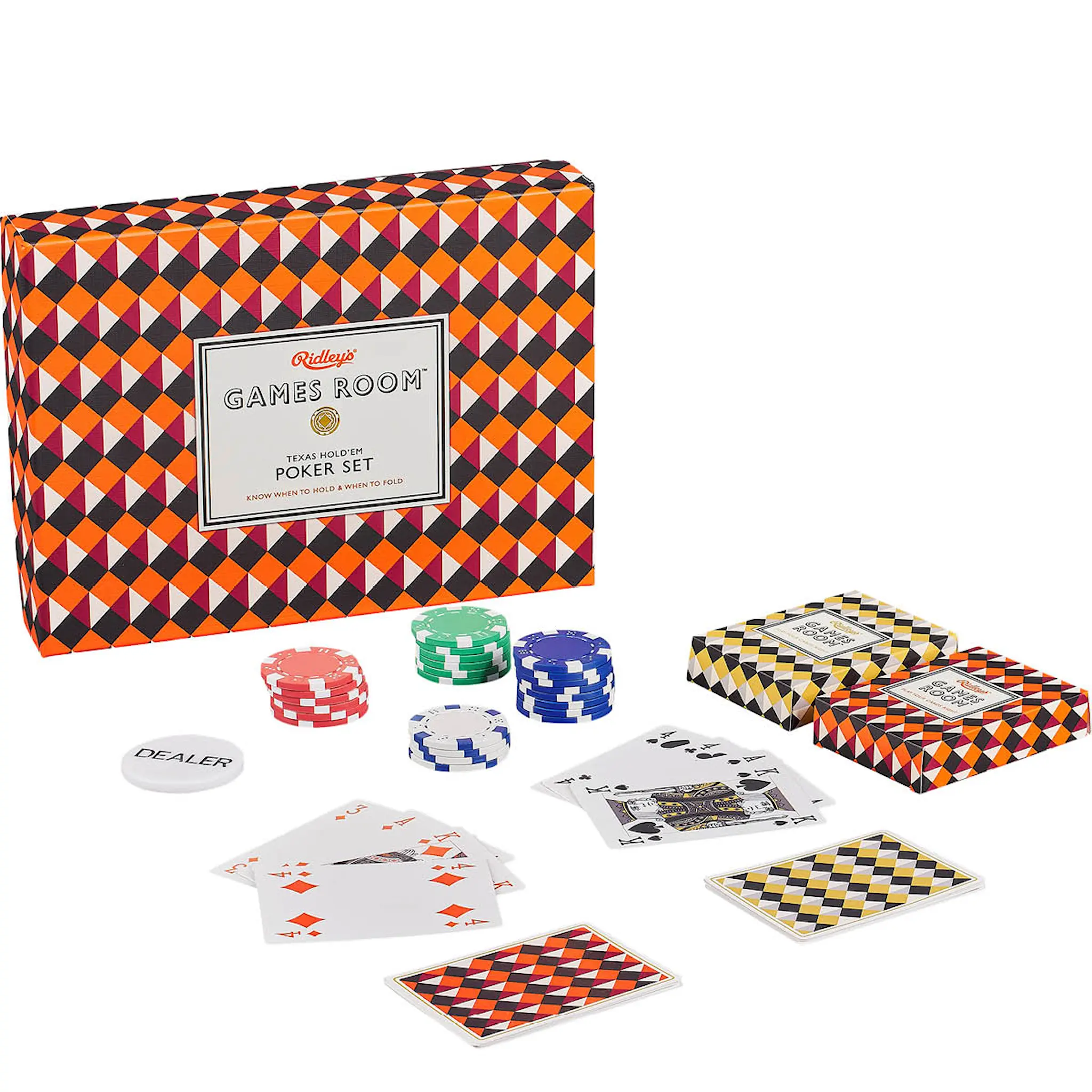 Games Room Pokerset med kortlek och marker