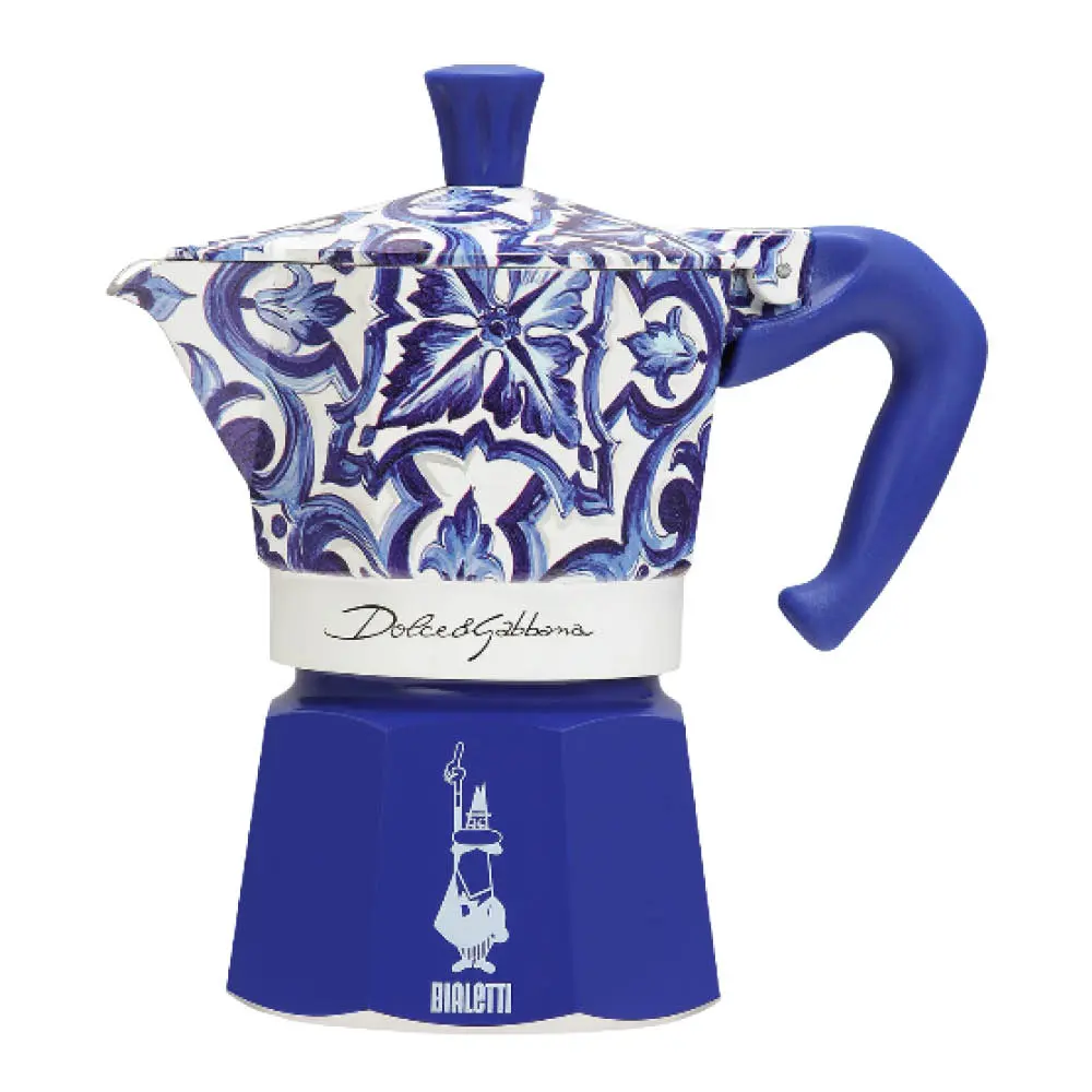 D&G moka express 130 ml 3-kuppia sininen