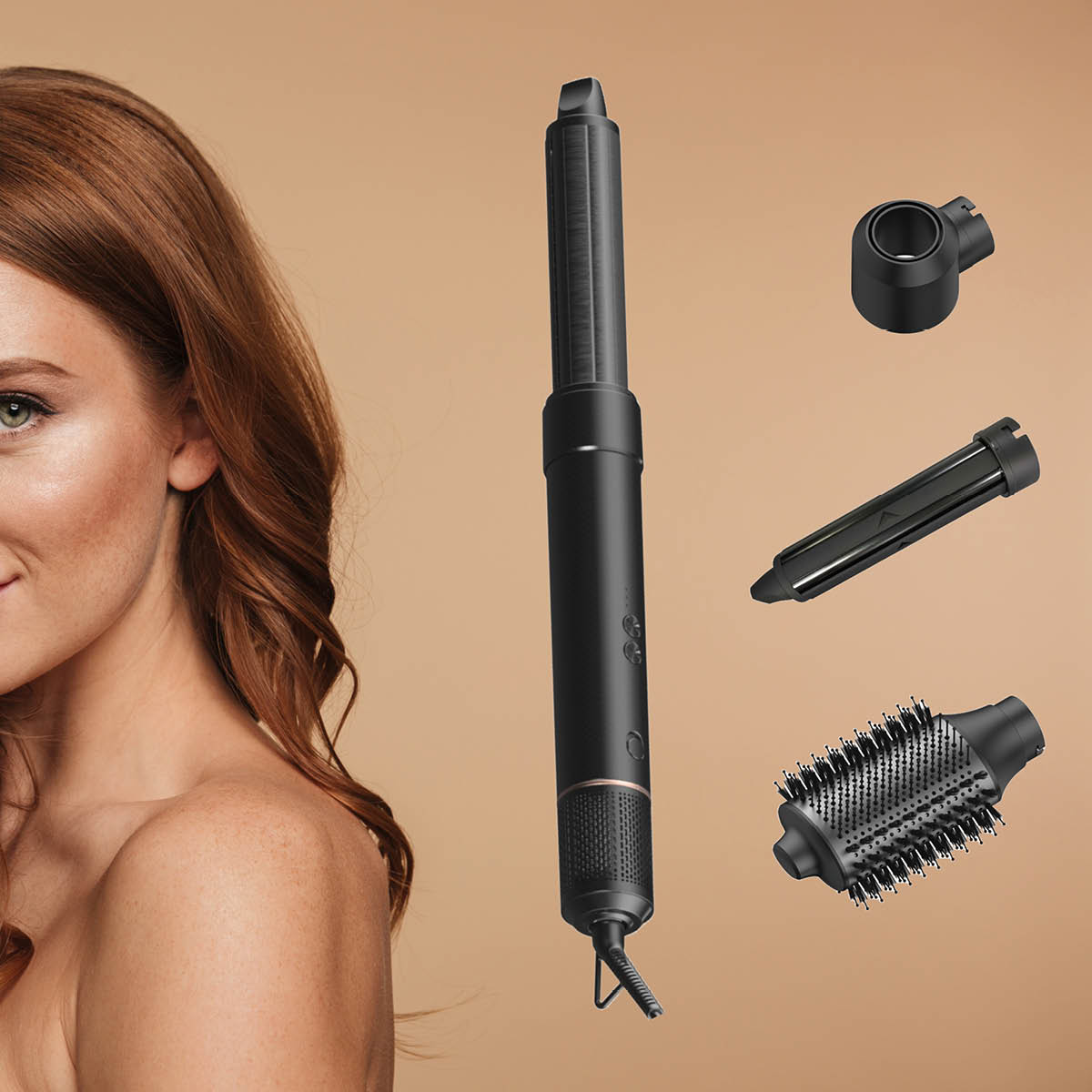 Hâws Beauty Hot Air Styler multistyler och hårfön 4 huvuden 1500W grå