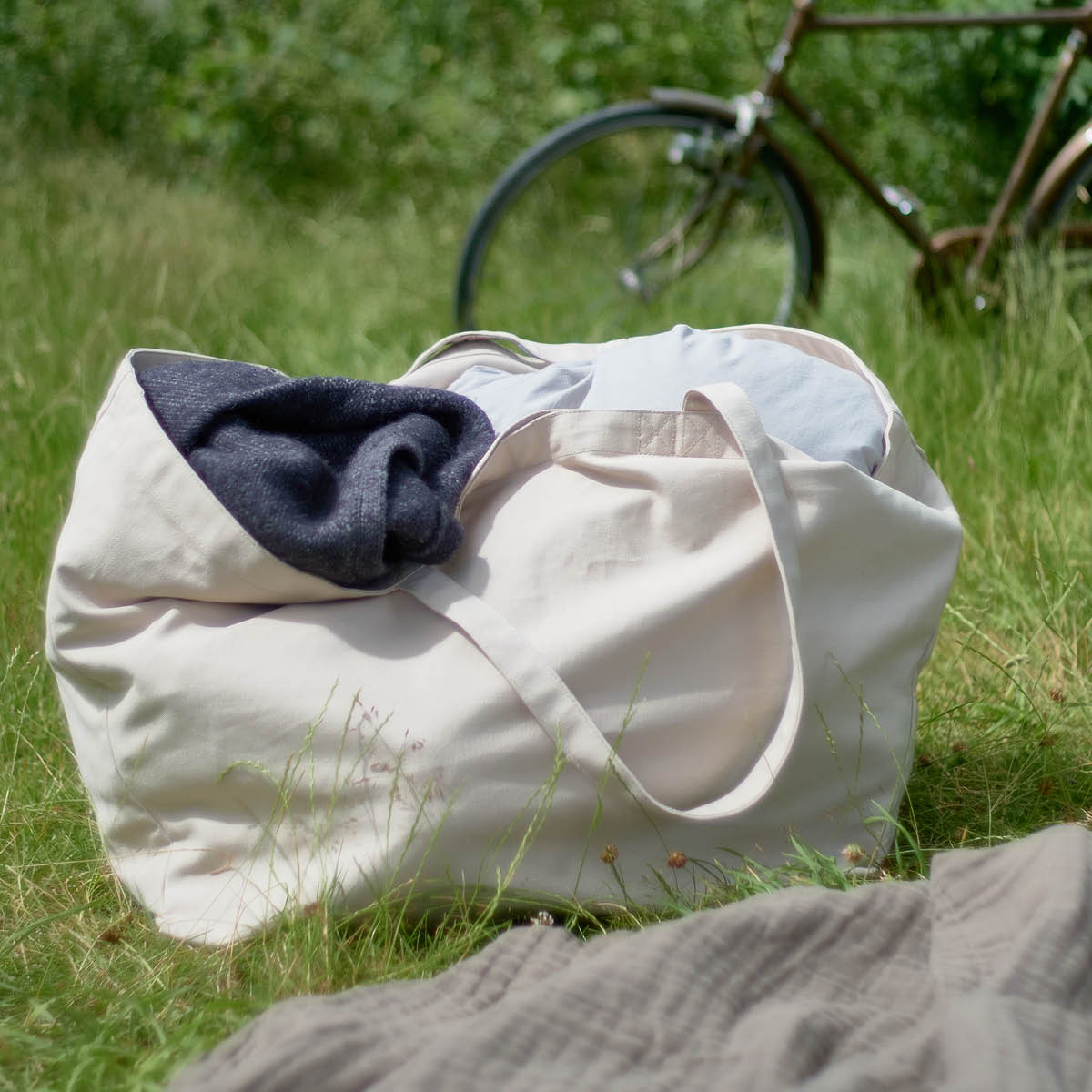 The Organic Company Big Long Bag väska 35x45x90 cm stone