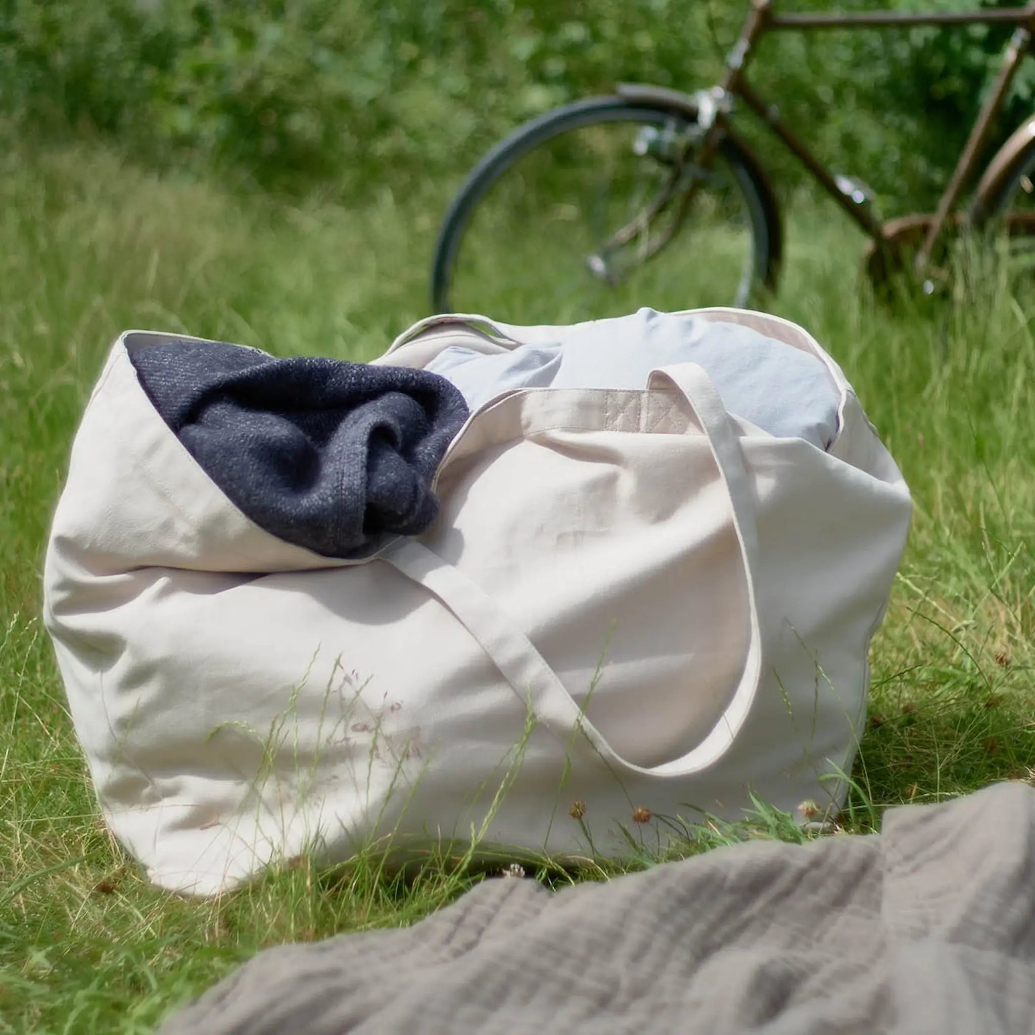 The Organic Company Big Long Bag laukku 35x45x90 cm stone