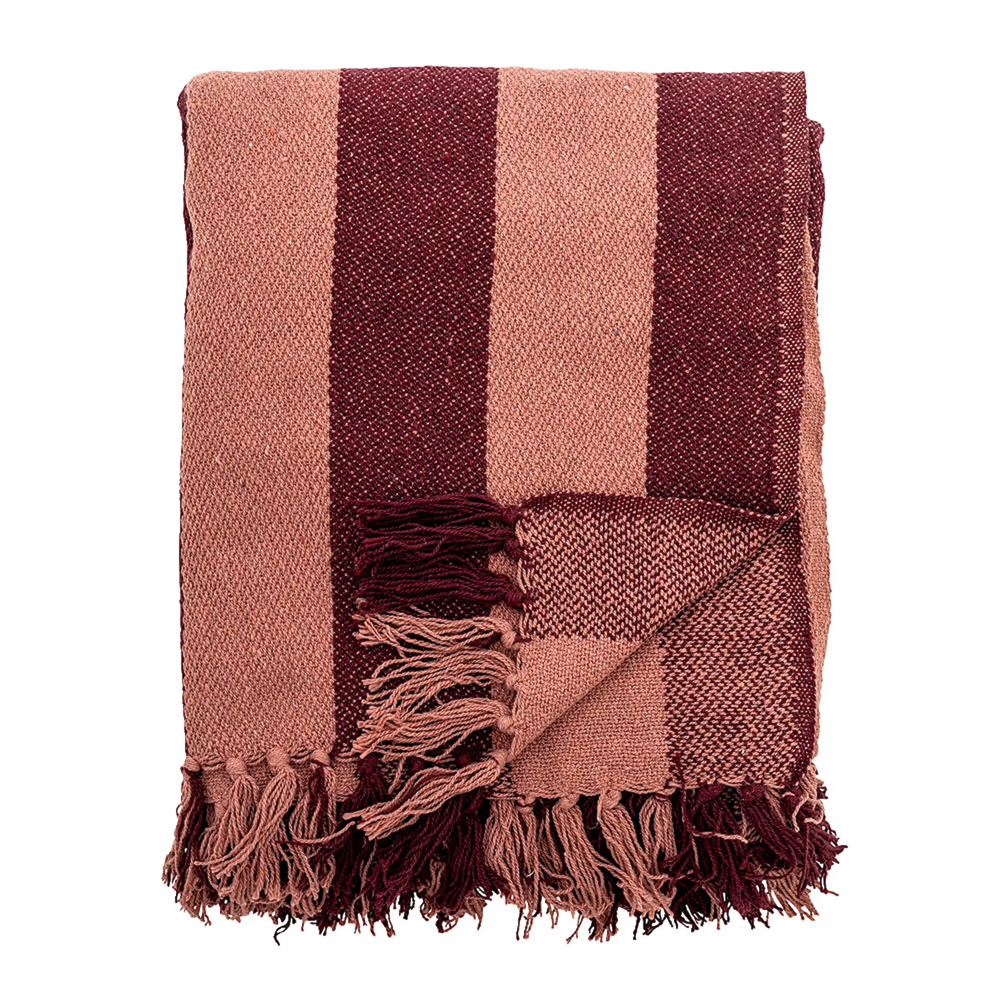 Bloomingville Frello pläd 160x130 cm röd