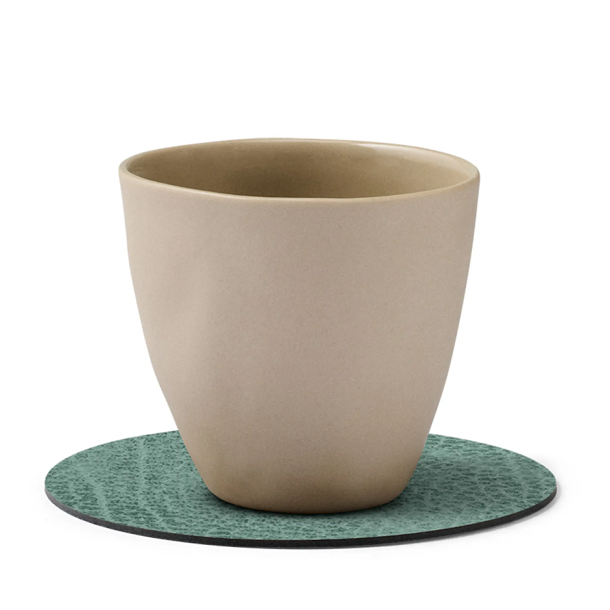 LIND DNA Circle Hippo Glasunderlägg 10 cm Pastellgrön