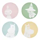 Mumin Glasunderlägg 10 cm 4-pack Flerfärgad